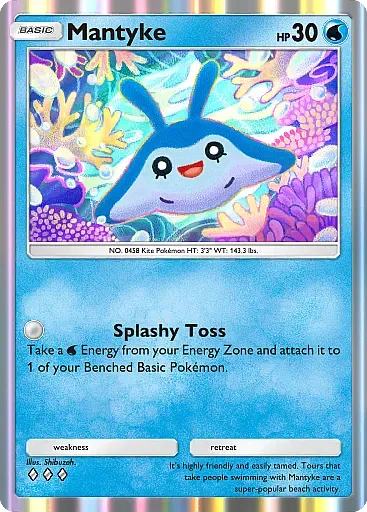 Thẻ bài Mantyke trong Pokemon TCG Pocket Secluded Springs