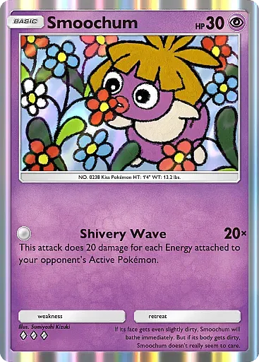 Thẻ bài Smoochum trong Pokemon TCG Pocket Wisdom of Sea and Sky